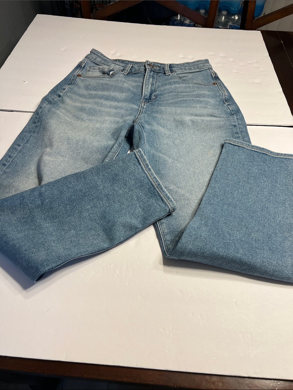American Eagle Outfitters Men's Light Wash Straight Jeans